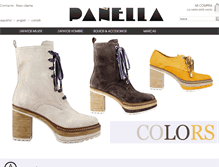 Tablet Screenshot of panellashoes.com